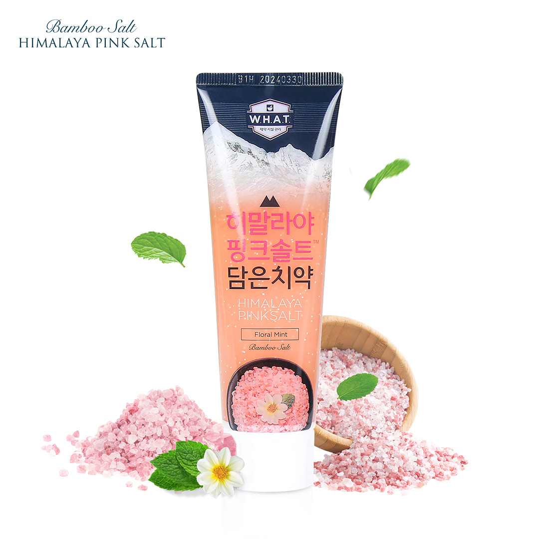 Kem đánh răng Bamboo Salt Himalaya Pink SaltFloral Mint 100g