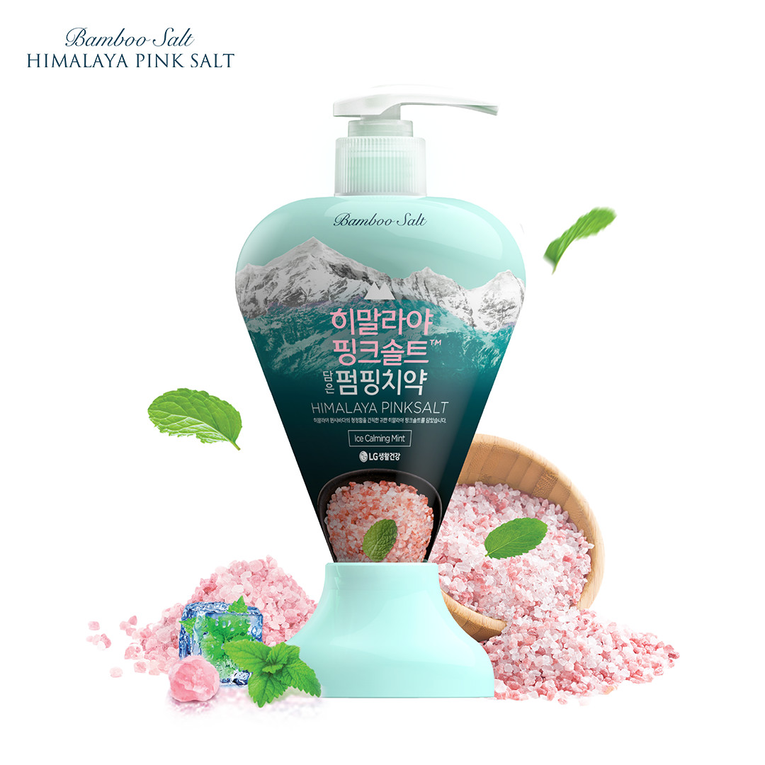 Kem đánh răng Bamboo Salt Himalaya Pink Salt Ice Calming Mint 285g